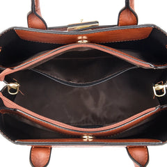 Women 3-layer Leather Handbag | Shoulder Bag