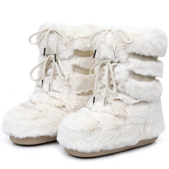 Women Winter Lace-up Ankle Boots | Snow Boots | Classic Platform Boots | Waterproof | Non-slip | Ski Boots