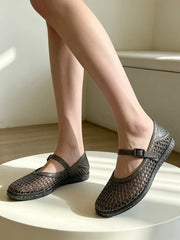 Women Mary Jane Jelly Sandals | Hollow | Breathable Jelly Shoes | Summer | Beach Shoes
