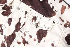 Women Animal Print Jacket | Long Sleeve | Autumn Jacket
