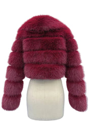 Women Fluffy Cropped Fur Coat | Winter Street Style Fur Jacket