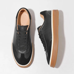 Men Genuine Leather Sneakers | Lightweight | Casual Shoes | Trainers