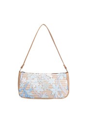Women Sequin Embroidery Underarm Bag | Flower Pattern Shoulder Bag | Summer Beach Handbag