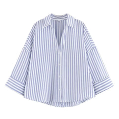 Women Casual Loose Top | Wide Sleeve Shirt | Summer Minimalist Holiday Top