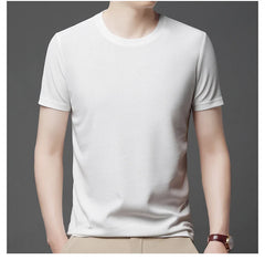 Men Waffle Round Neck Short Sleeve T-shirt | Summer Top