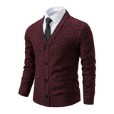 Men's Knitted V-Neck Wool Sweater