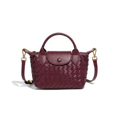 Women Woven Shoulder Bag | Small Dumpling Bag | Bucket Bag | Crossbody Bag | Lunch Box Bag