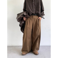 Men Wide Leg Pants | High Waist | Straight | Loose | Casual Pants
