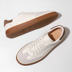 Men Genuine Leather Sneakers | Lightweight | Casual Shoes | Trainers