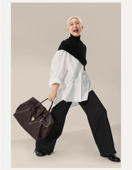 Women Large Capacity Leather Retro Handbag