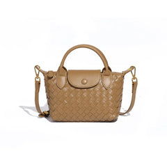 Women Woven Shoulder Bag | Small Dumpling Bag | Bucket Bag | Crossbody Bag | Lunch Box Bag