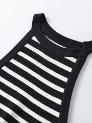 Women Striped Tank Top | Sleeveless Sports Vest