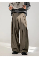 Men Dress Pants | Casual | Flare Trousers | Draped | Straight
