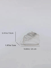 Women Retro Metal Large Shell Bag | Party Bag | Shoulder Bag | Crossbody Evening Bag | Clutch