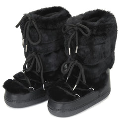 Women Warm Long Fur Snow Boots | Ski Boots | Winter Boots | Mid-calf Boots