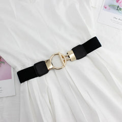 Women Dress Belts | Round Buckle Belt