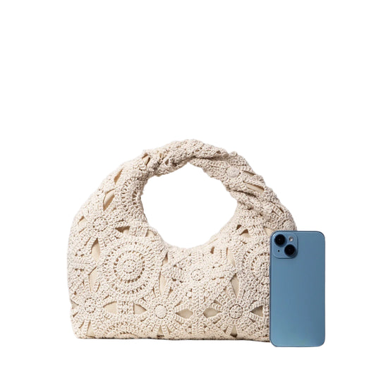 Women Pattern Woven Handbag | Bohemian Beach Bag | Crochet