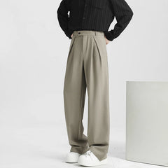 Men Naples Suit Pants | Casual Retro Trousers | Light