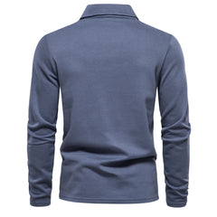 Men's Full Sleeves Polo Shirt | Luxury Golf Polo Shirt | Turn Down Collar