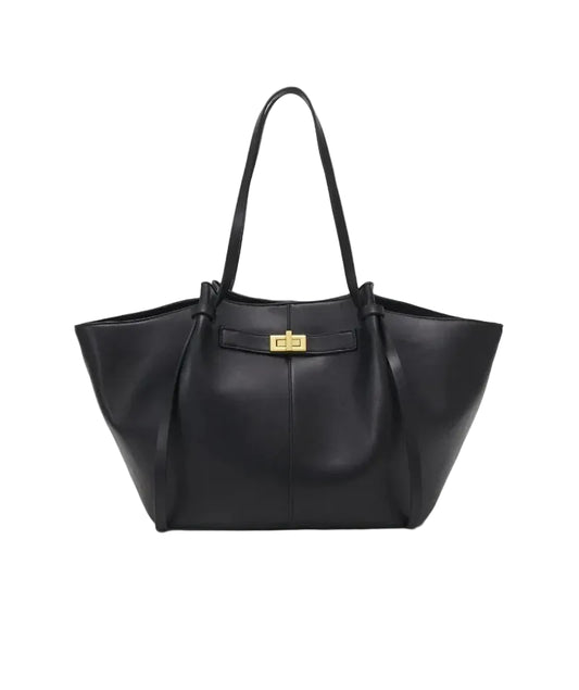 Women Large-Capacity Hand Bag | Metal Lock | Tote Bag | Shoulder Bag