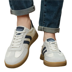 Men Genuine Leather Casual Shoes | Skate Shoes |  Non-slip Sneakers
