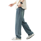 Men Straight Light Wash Jeans