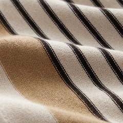 Men Striped Knit Polo Shirt | Short Sleeve Button Down Knitwear
