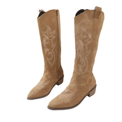 Women Embroidered Western Cowboy Boots | Knee High Boots | Long boots