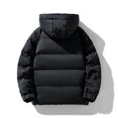 Men Padded Puffer Jacket with Hood | Cotton-Padded Men Coat