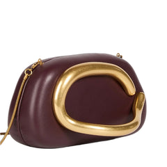 Women Gold Closure Box Clutch Bag | Party Clutch