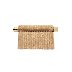 Women Leather Rolled-Up Clutch Bag | Versatile | Folding Clutch | Chain Single-Shoulder Bag | Crossbody Bag