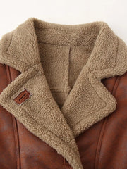 Women Brown Fur Jacket | Shearling Jacket