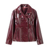Women Vintage Leather Jacket | Skirt | Set | Vintage Short Leather Skirt