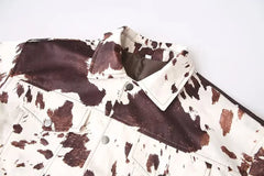 Women Animal Print Jacket | Long Sleeve | Autumn Jacket
