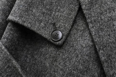 Women Wool Coat With Belt | Double Breasted | Woolen Coat | Trench Coat