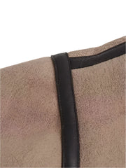 Women Short Leather Shearling Jacket | Cropped Leather Jacket