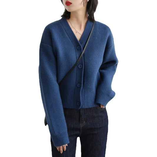 Women Short Long Sleeve Cardigan