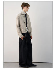 Unisex Lobster-Clasp Deck Jacket | Retro Gothic | Aircraft Button Jacket | Vintage Casual Jacket | Y2K