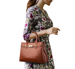 Women 3-layer Leather Handbag | Shoulder Bag