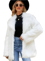 Women Plush Fur Coat