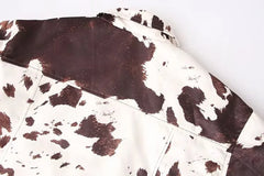 Women Animal Print Jacket | Long Sleeve | Autumn Jacket