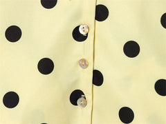 Women Polka Dot Jacket | Long Sleeve | Loose Coat