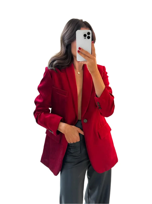 Women Light Burgundy Blazer | Jacket