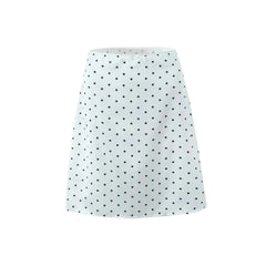 Women Polka Dot Print Top | Two-piece Set | Halter Neck Vest Top | Low Waist Skirt