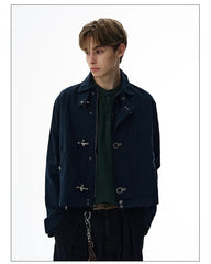 Unisex Lobster-Clasp Deck Jacket | Retro Gothic | Aircraft Button Jacket | Vintage Casual Jacket | Y2K