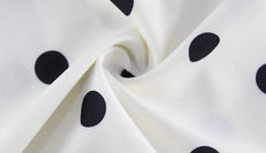 Women Summer White Polka Dot Mini Dress | Backless | Sleeveless