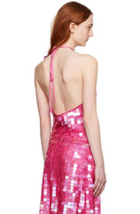 Women Sequin Halter Top | Tank Top | Glitter Tie-Up Vest | Backless Cami Top | Party
