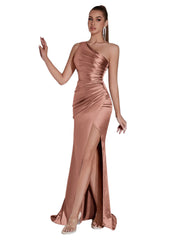 Women Evening Maxi Dress | Wedding Party Dress | One Shoulder Cocktail Dress
