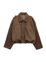 Women Vintage Oversize Bomber Jacket | Loose Jacket