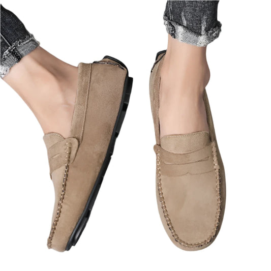 Men's Leather Suede Slip-ons | Casual Loafers | Moccasins